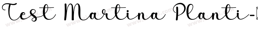 Test Martina Planti字体转换